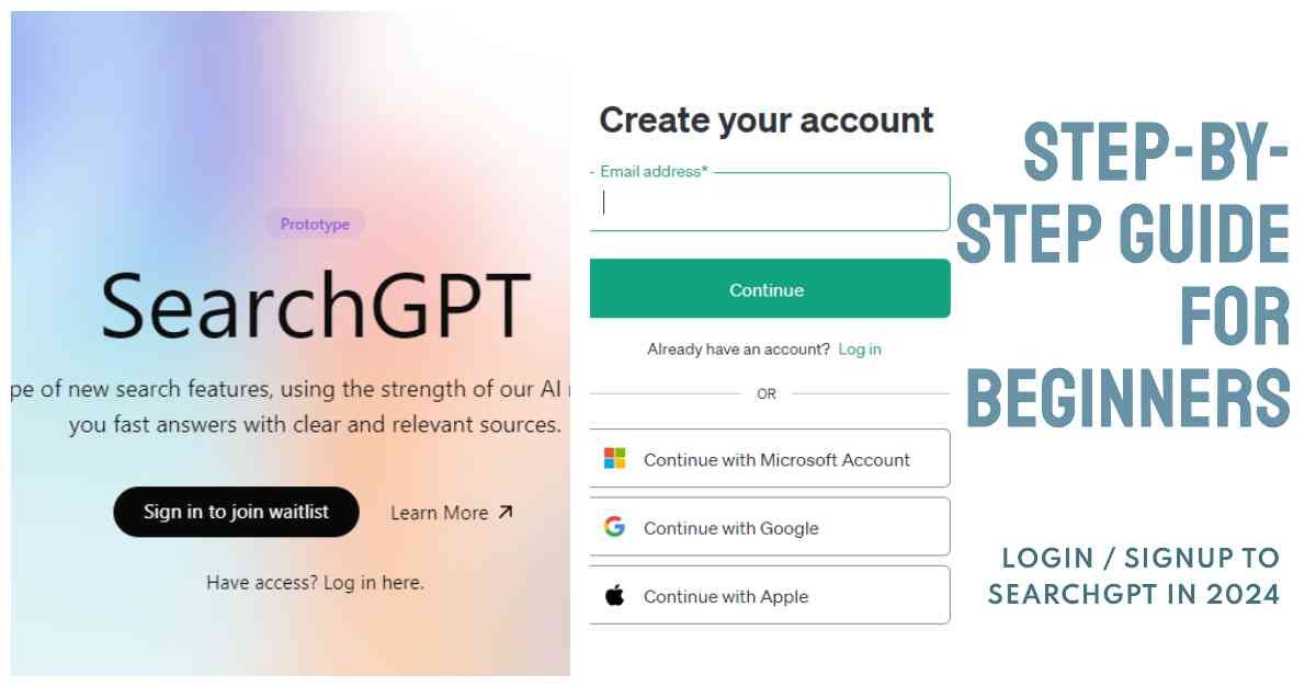 SearchGPT Login Step-by-Step Guide for Beginners in 2024