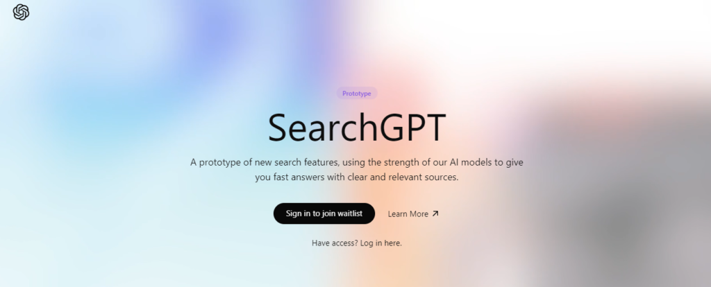 SearchGPT Official Website